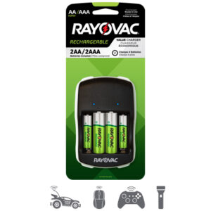 rechargeable battery charger carded pack